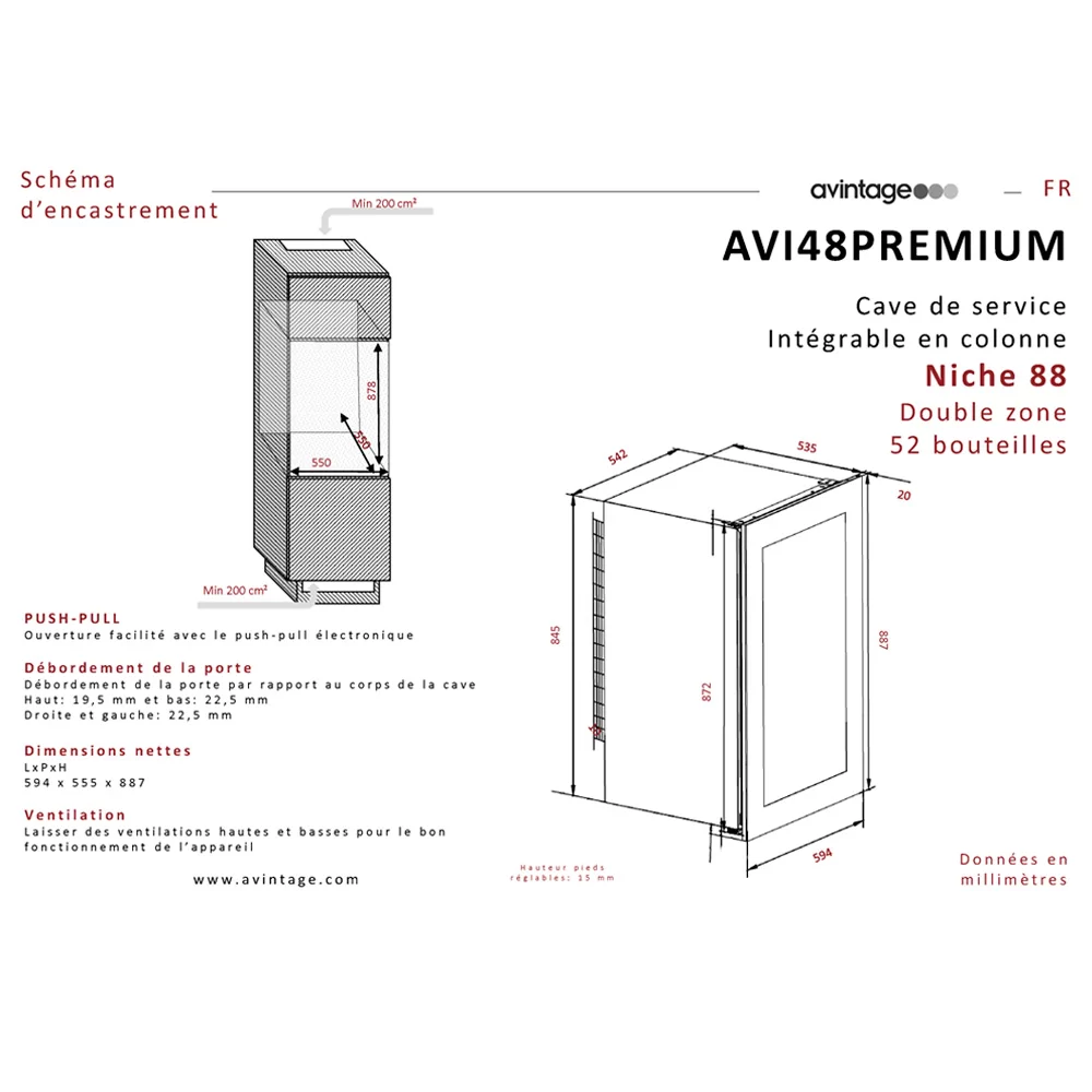 Винный холодильник Avintage AVI48PREMIUM фото №7