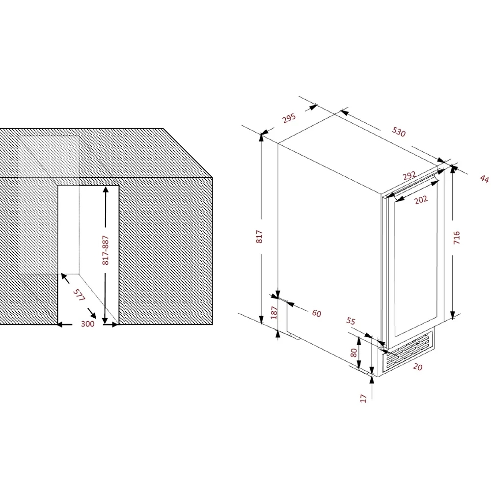 Винный холодильник Avintage AVU27D82 фото №7