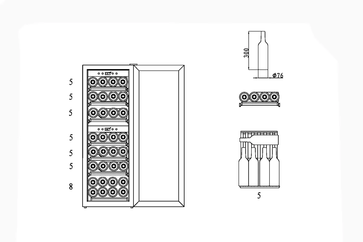 Винный холодильник CASO WineComfort 38 фото №4