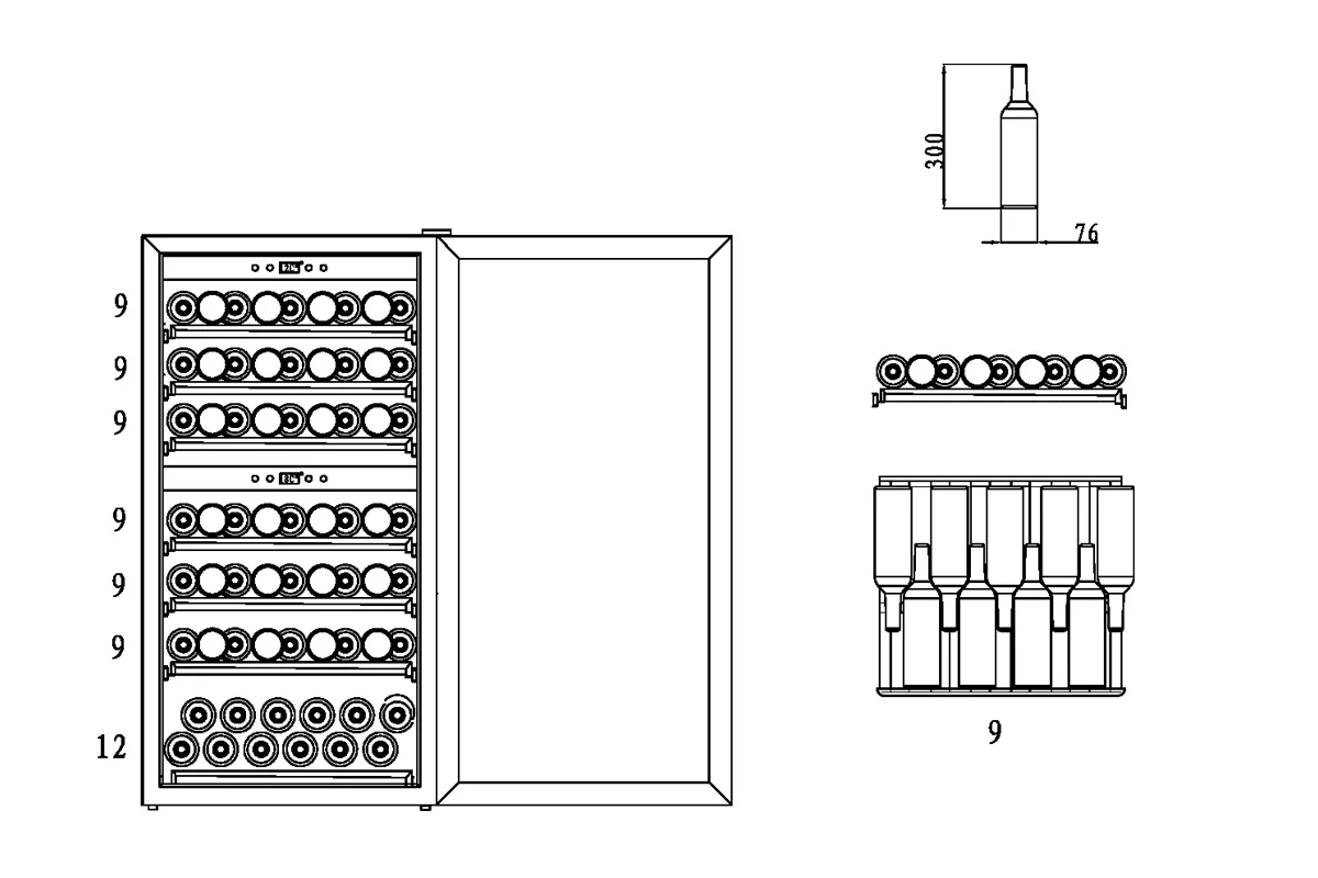 Винный холодильник CASO WineComfort 660 Smart фото №4