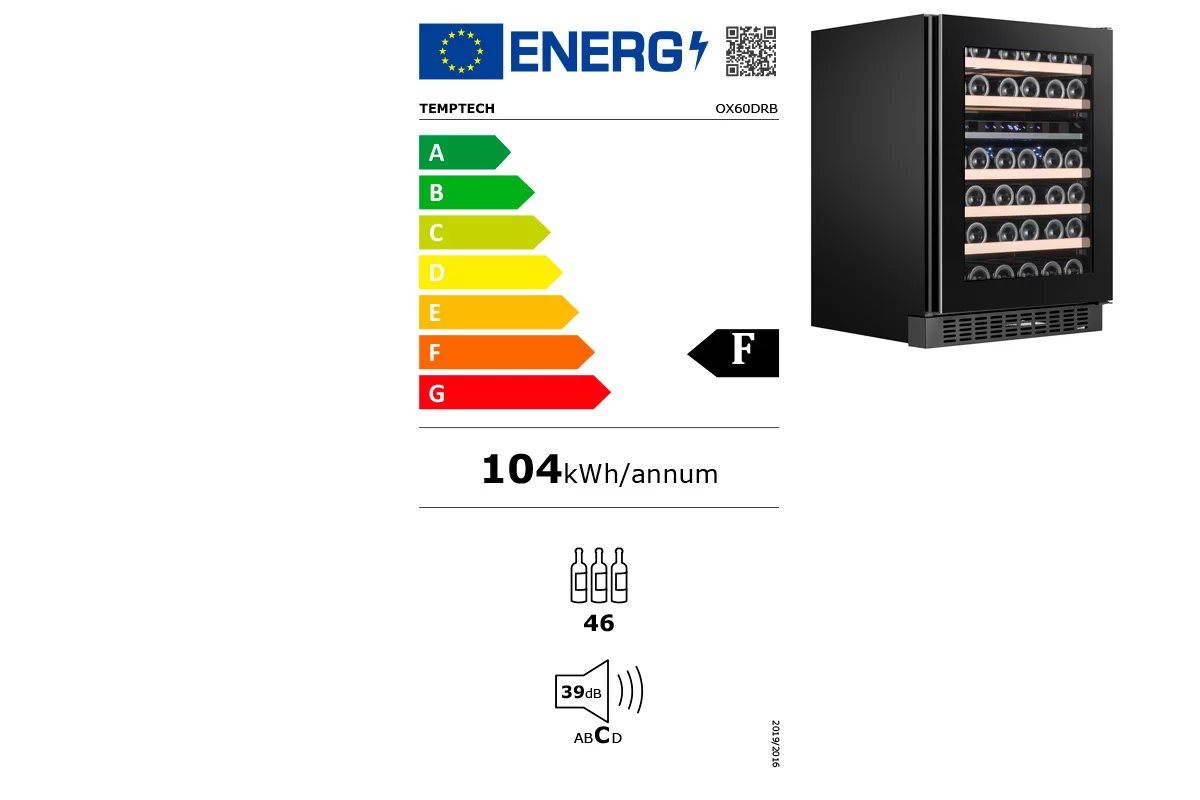 Винный шкаф Temptech OX60DRB фото №11