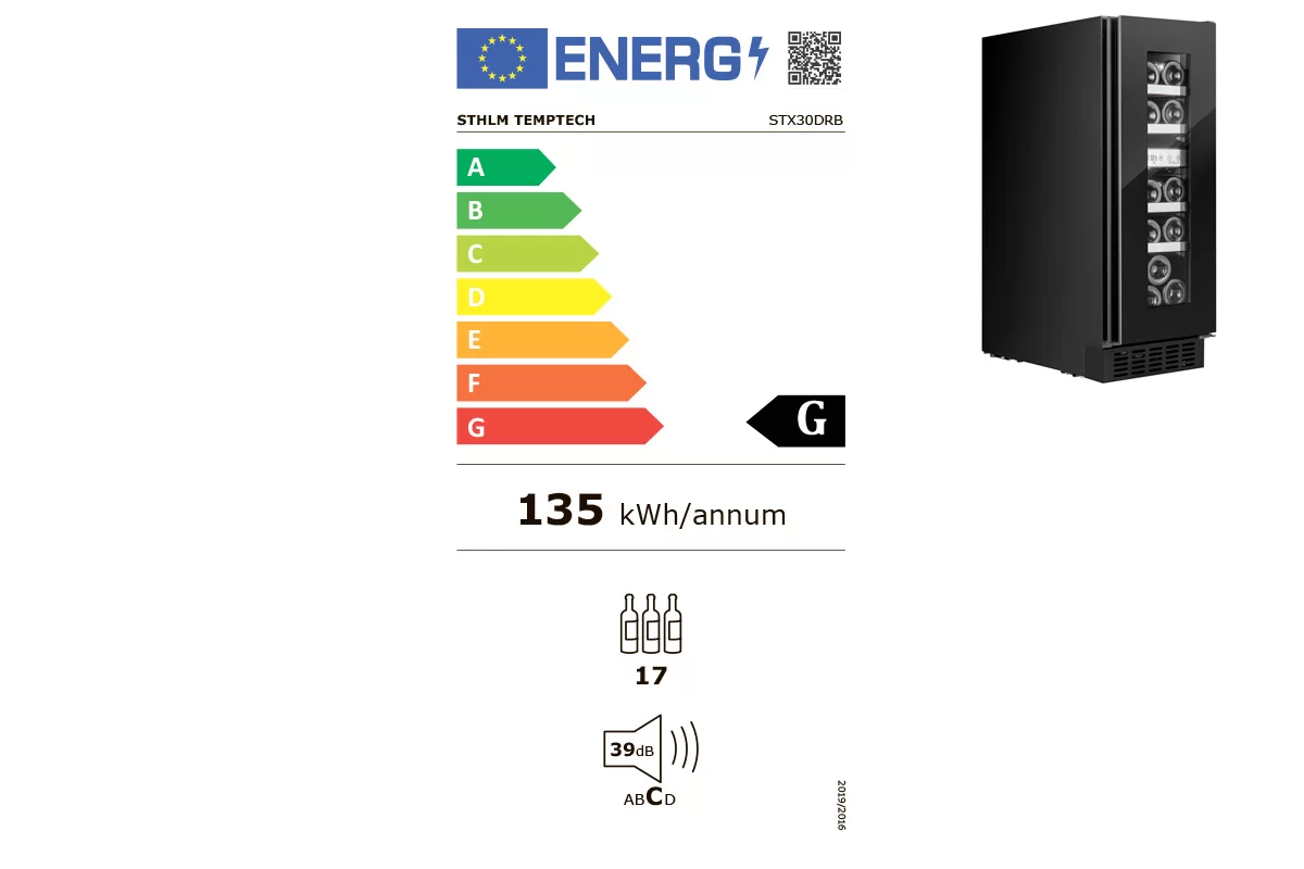 Винный шкаф Temptech STX30DRB фото №10