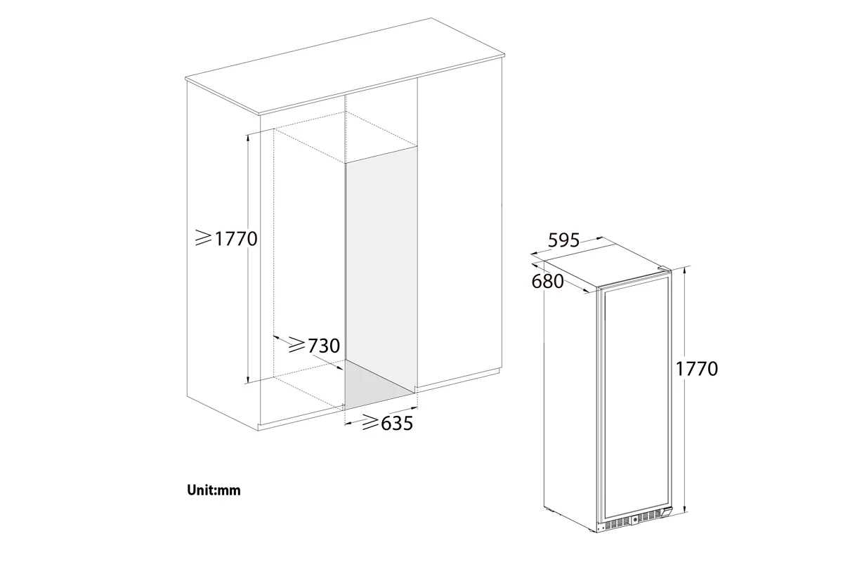 Винный шкаф Temptech VWCR155DS фото №4