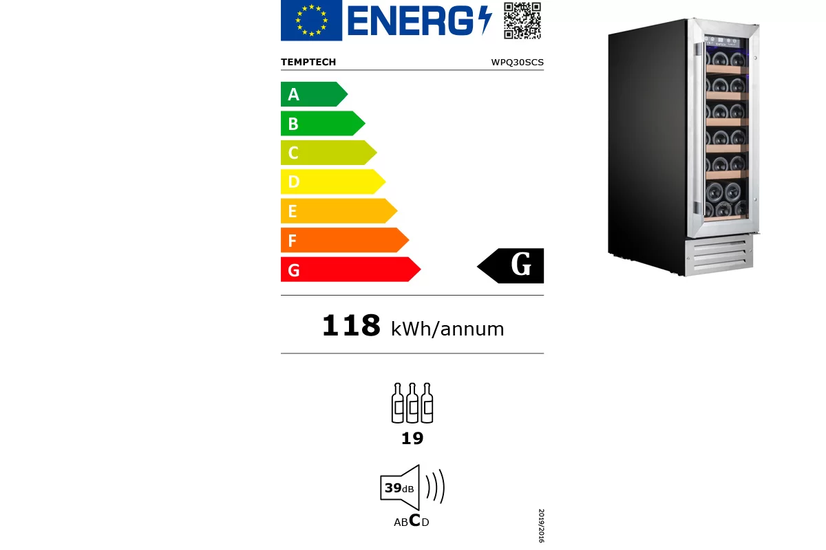 Винный шкаф Temptech WPQ30SCS фото №8