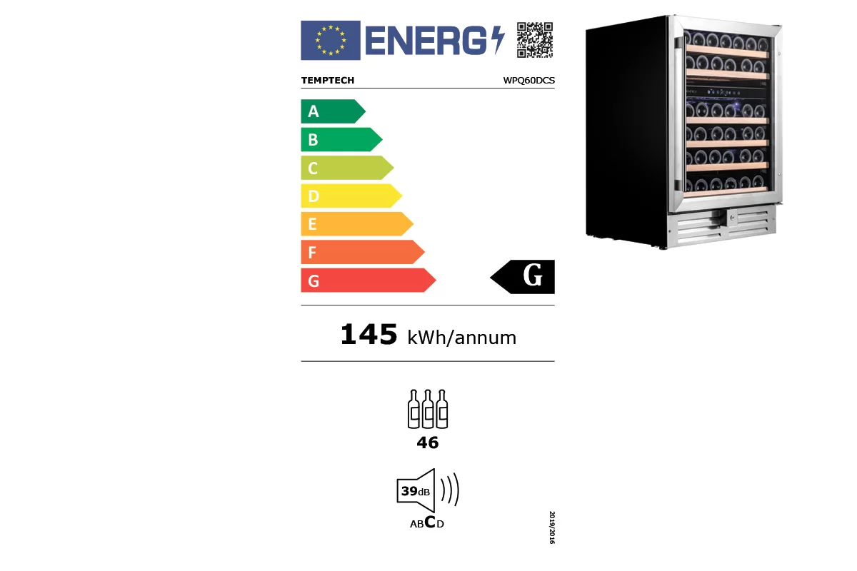 Винный шкаф Temptech WPQ60DCS фото №6