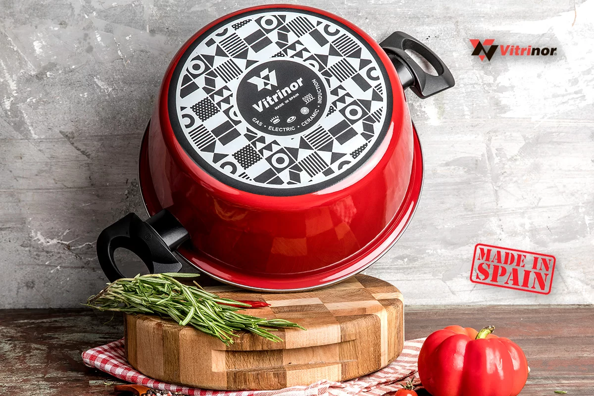 Кастрюля низкая Vitrinor V Poivre Rouge 24 фото №3